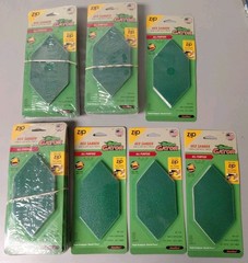 19 Packages Of 6 Sheets Of Gator Zip Hex Assorted Sandpaper, 80 – 120 – 220grit