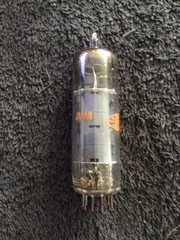 (2) Amperex 6GK6 Power Tubes Orange Globe Gray Plates O Getters Tests NOS