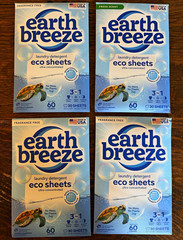 Earth Breeze Eco Sheets Detergent Sheets Fragrance Free 30/60 Loads