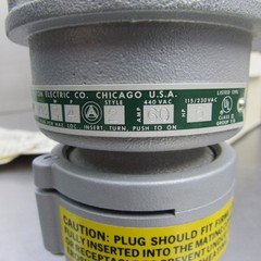 Appleton DTP6034F Pin & Sleeve Aluminum Plug 600VAC 60A 3W 4P 5HP