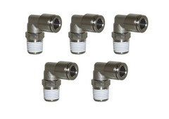 PN15 Series Push to Connect Tube Fitting, Male Elbow 1/4″ Tube X 1/8″ NPT – P