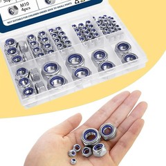 Heavy-Duty 140PCS Locknut Kit: Corrosion Resistant with Nylon Insert Technology