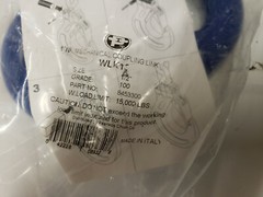 2-PC Peerless 8453300 Grade-100 1/2″ V10 Mech Coupling Link 15K WLL. MADE ITALY