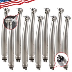 10pcs Dental Fiber Optic LED E-generator High Speed Handpiece 3 Spray 4 Hole st