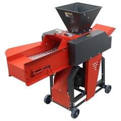4-Blade Grass Straw Cutting&Silk Kneading Integrated Machine Conveyor Inlet 220V