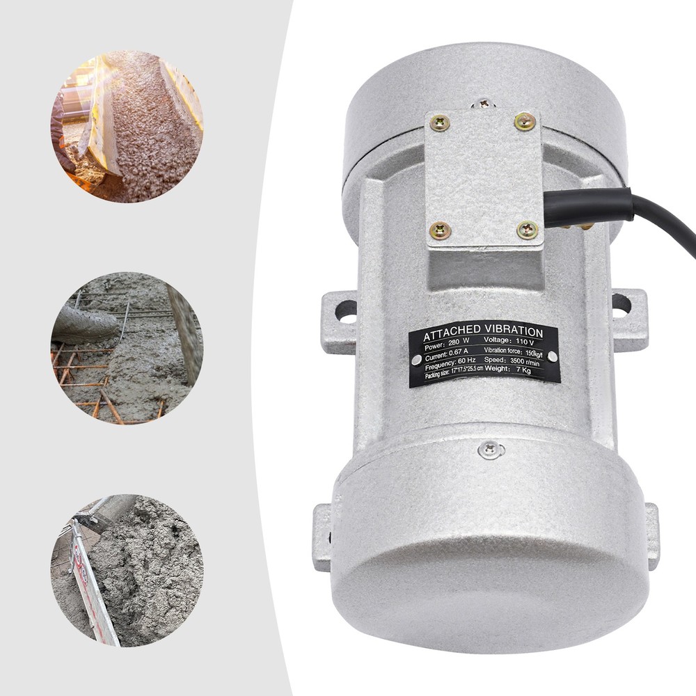 Industrial Vibration Motor Concrete Shaker Vibrating Motor Table Vibrator 280W