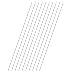Craft-Ready 10pcs Stainless Steel Round Rods – 1mm x 300mm for Model Engineering