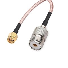 Handheld Antenna Cable SMA Male to UHF SO-239 Female Connectors 6” Pack of 2…