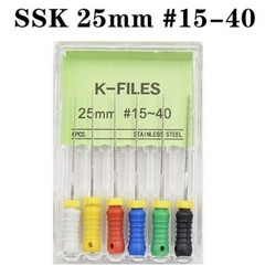 Dental Endo K-FILES Root Canal Stainless Steel Hand Use 21/25/31mm All Sizes