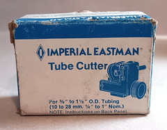 IMPERIAL EASTMAN “IMP” TUBE CUTTER NO. 174-F 3/8″ TO 1-1/8″ OUTSIDE DIAMETER USA