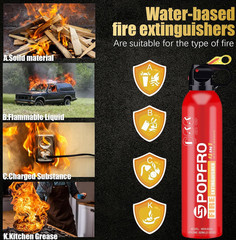 4 In1 Fire Extinguisher with Mount Fire Extinguishers for the House/Car/Kitchen