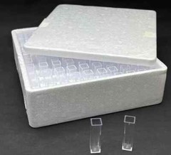Set of 81pcs 4.5ml Square Plastic Test Tubes Vials Container Craft Cuvette Lab