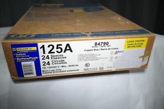 -=NEW-SQUARE D QO124L125G 1PHASE 125A 24 CIRCUIT BREAKER LOAD CENTER CONVERTIBLE