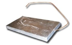 Zinc Anode Hang Overboard w/Copper Wire 3 inches X 6 inches About 2.5 pounds