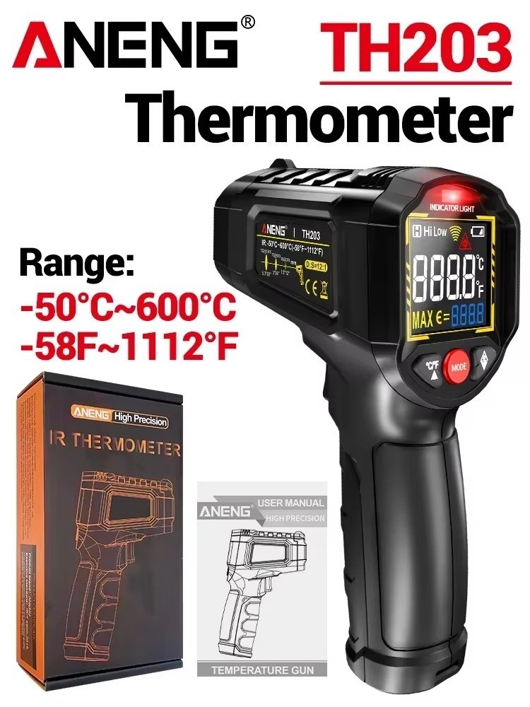 Infrared Laser Thermometer Gun No-Contact Digital Temperature Measurement Tester