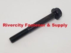M8-1.25×70 Hex Flange Bolts 8mm x 70mm Screws M8x1.25 x 70 Flare Screws Black