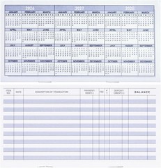 20 Pack Checkbook Register, Check Registers for Personal, Blank Ledger Transa…