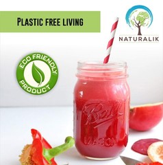 Naturalik 1000 Pack Multicolor Extra Durable Paper Straws Biodegradable –