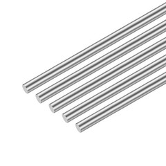 10Pack 300mmx5mm 304 Stainless Steel Rod Lathe Bar Stock for DIY Craft Tool