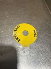 3M 16YE112 Emergency Stop Plate 468MP 200 MP Adhesive