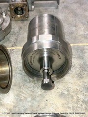 LOT OF Used Sanitary Valves Check Valves Fittings Clamps Parts Etc FREE SHIPPING