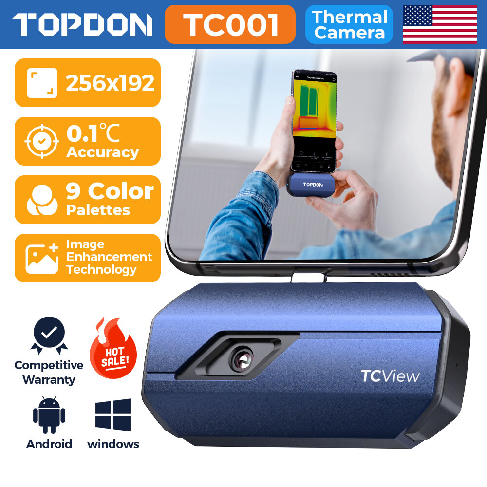 2026 TOPDON TC001 Thermal Imaging Camera 256×192 IR High Resolution for Android