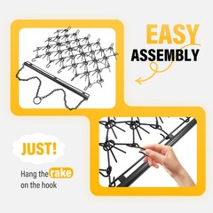 4FT X 4FT Heavy Duty Drag Harrow For ATV UTVs Leveling Grading Powder Coated