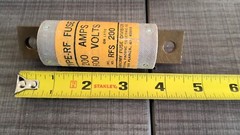 ECONOMY FUSE DIVISION RF 200 TYPE RF FUSE 200 AMPS 600 VOLTS or less USA!