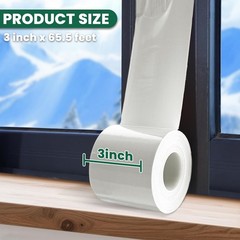 Versatile Window Sealing & Insulation Tape – 3 Inch x 65.5 FT for All Seasons