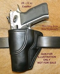 Gary C’s OWB Avenger “XH” LEFT HAND Leather HOLSTER EAA Witness FS Steel w Rail
