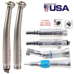 NSK Style Dental Pana Max LED High low Speed Handpiece Air Turbine kit 2/4 Hole