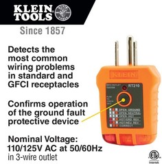 GFCI Outlet Tester for Safe & Accurate Wiring Checks – 110V Hand-Powered Tool