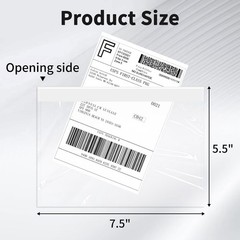 9527 Product 7.5″ x 5.5″ Clear Adhesive Top Loading Packing List/Shipping Lab…