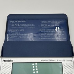 Franklin Speaking Merriam Webster’s Dictionary SSD-256 Tested Working
