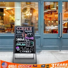 LED Message Board Restaurant Menu Sign Illuminated Neon Erasable with Remote