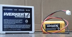 COT10005A – WERKER EMERGENCY EXIT SIGN BATTERY – 4.8V, 800mAh Ni-Cd 2-pcs. *NEW