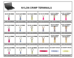 Nylon Crimp Terminal Assortment 530 PCS in Large Metal Tray