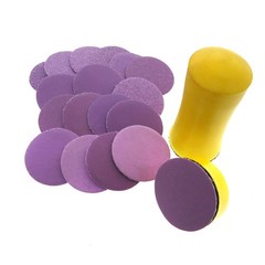 25mm Wet and Dry Sanding Discs 1 inch Sandpaper Hook and Loop Pads Grit 60-10000