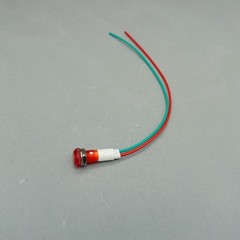 10Pcs 12V DC/AC 10mm RED Panel Mounting LED Indication Signal Pilot Lights USKY3