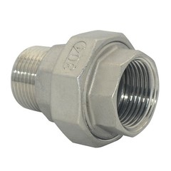 Stainless Steel Union 1″ in NPT Pipe Split Coupling Male to Female MF