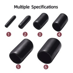 Rubber End Caps 60pcs Flexible Screw Thread Protector Caps Bolt Cover