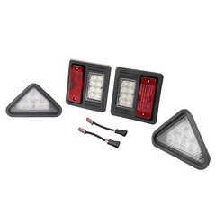 4x LED Headlight Tail Exterior Light Kit For Bobcat Skid Steer Loader Plastic