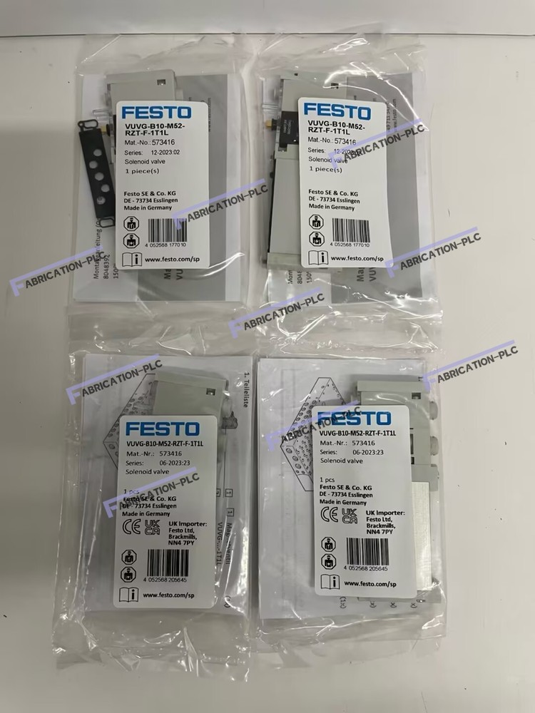 NEW Festo VUVG-B10-M52-RZT-F-1T1L 573416 Solenoid Control Valve