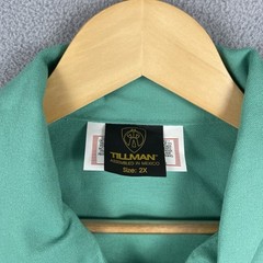 Tillman FR Shirt Jacket Men’s 2XL Teal Button Front Westex Workwear FR-7A NWT