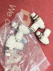 SMC AS2201F-N02-06S Flow Control Valve Elbow 6mm to 1/8″ NPT Pneumatic Lot of 4