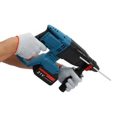 Battery-powered Hammer Drill With 4 Modes & Depth Ruler For Electric Tools