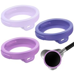 3 Pcs Silicone Chestpiece Covers for EKO CORE 500 Stethoscope Gradient Purple