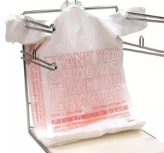 2 PACK T-Shirt Thank You Plastic Grocery Store Shopping Carry Out Bag 1000ct Ea