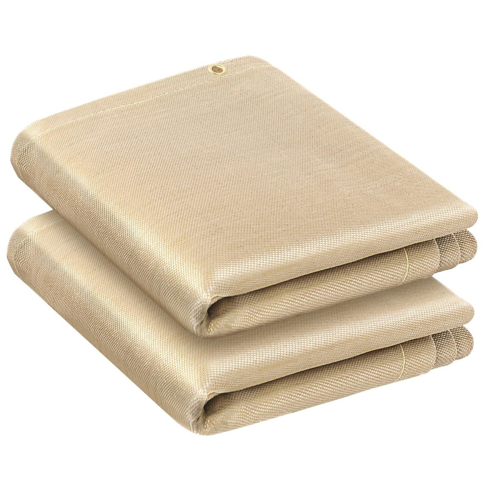 ARCCAPTAIN 2PC Welding Blanket, 1022°F Heat & Fire Resistant Fiberglass Blankets