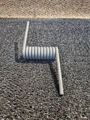 (QTY 5) Southern Atlantic Spring Right Hand Torsion Ramp Spring, 6.3in-lbs Rated